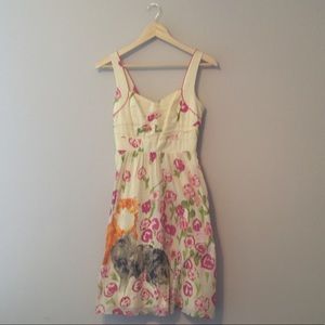Cat print dress with pockets - Anthropologie